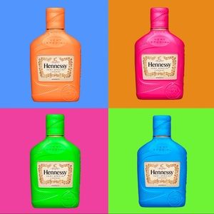 RARE Barbie Pink Hennessy Flask Holder, silicon sleeve, bachelorette, bride